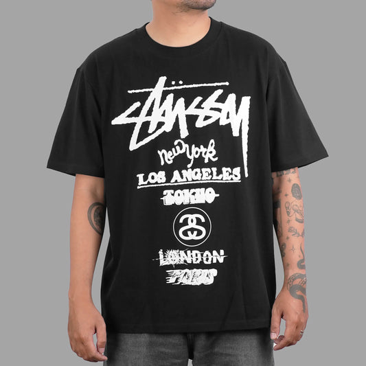 Stussy Tour Black Tee