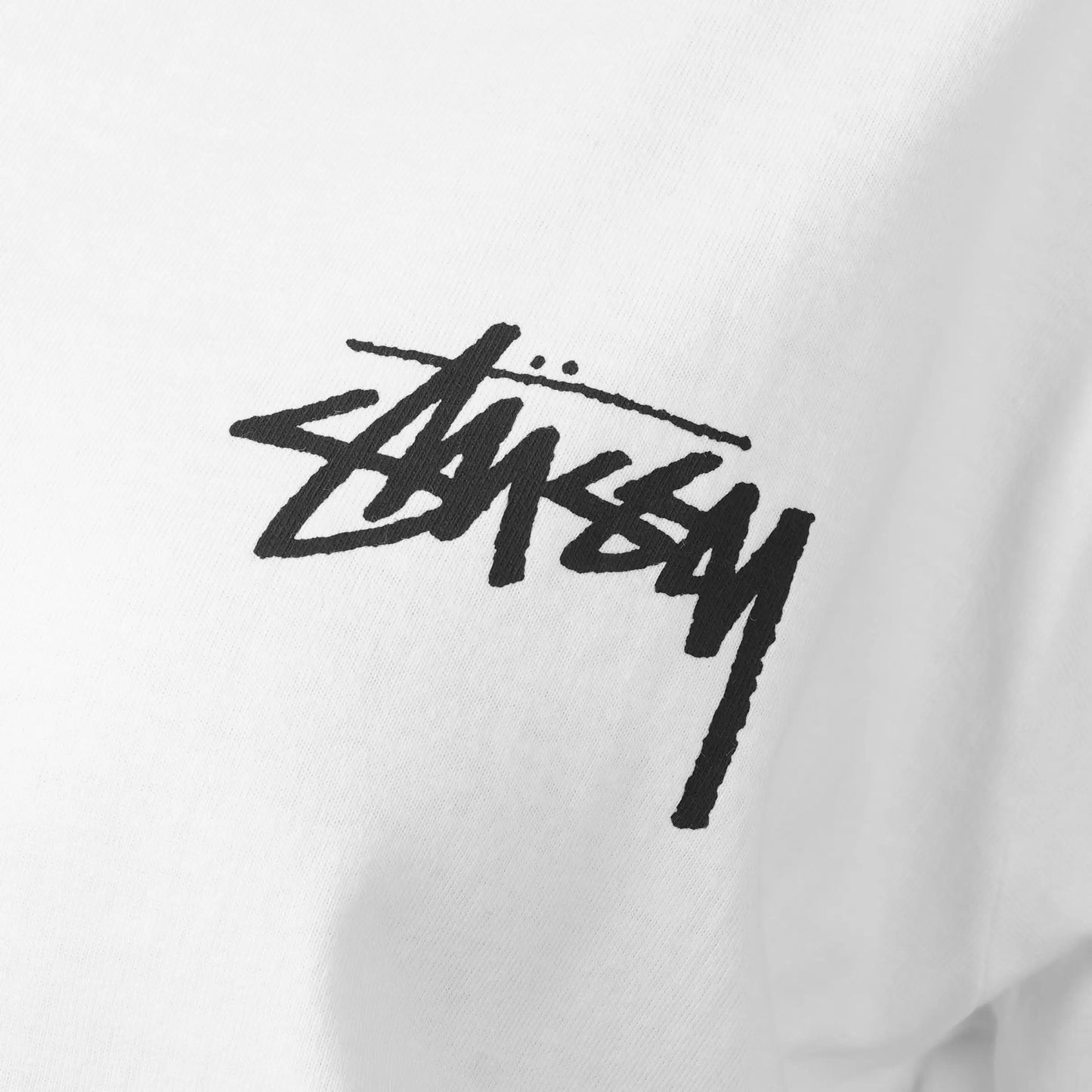 Stussy Fuzzy Dice White Tee