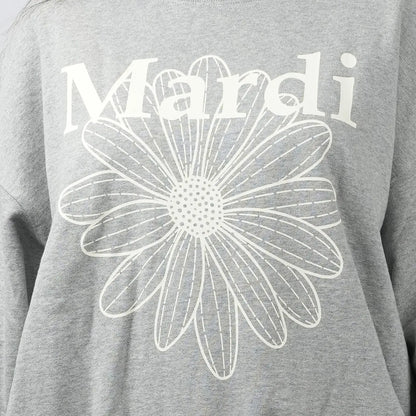 Mardi Flowermardi Grey Ivory Crewneck