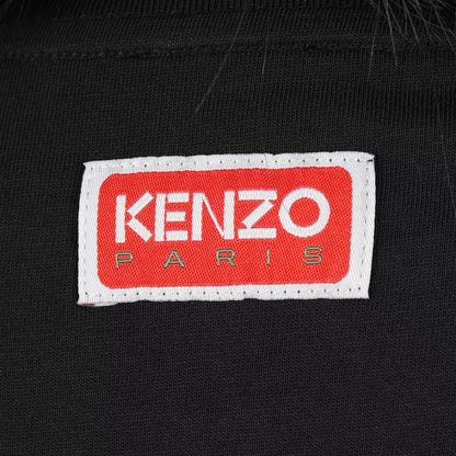 KENZO VARSITY JUNGLE PRINT BLACK TEE