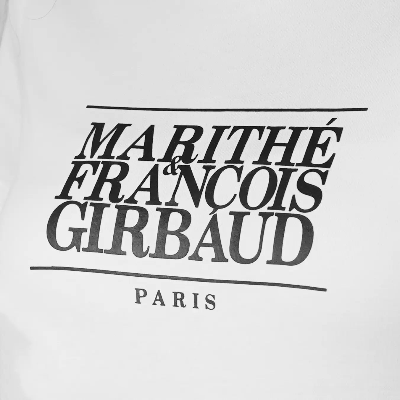 Marithe Francois Girbaud Classic Logo White Tee Women