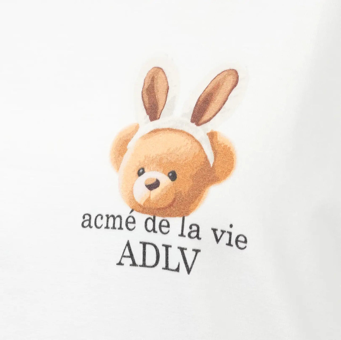 ADLV RABBIT BEAR DOLL CREAM TEE