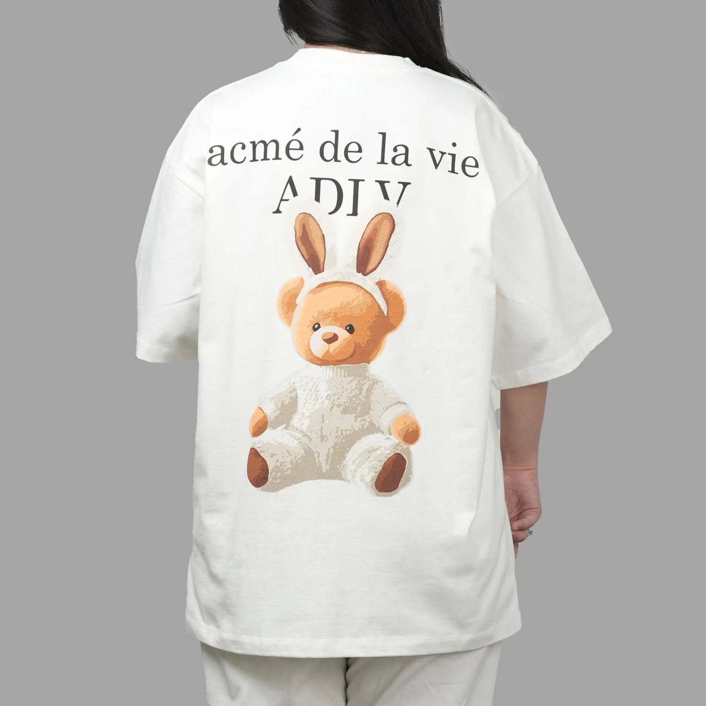 ADLV RABBIT BEAR DOLL CREAM TEE