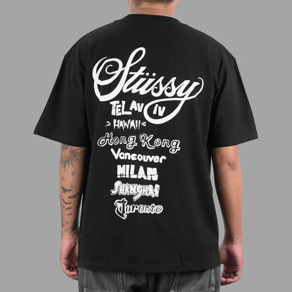 Stussy Tour Black Tee